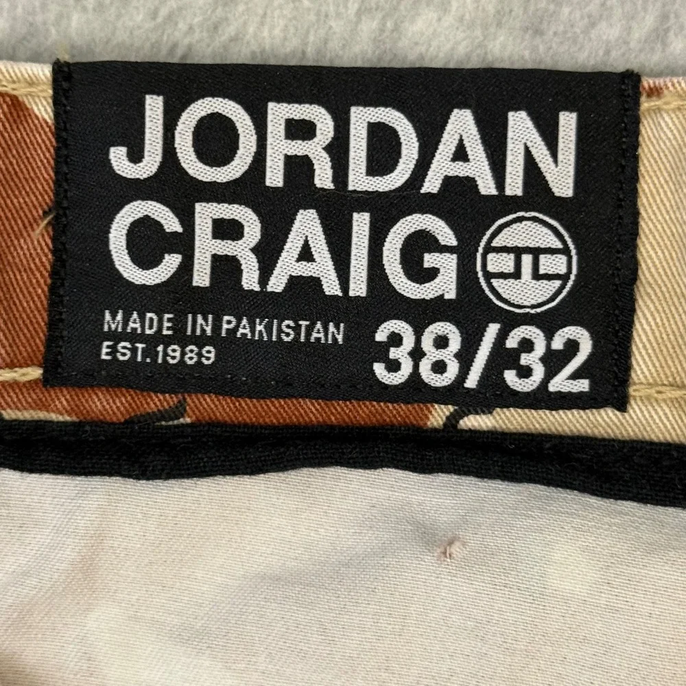 Jordan Craig Mens Desert‎ Chocolate Chip Camo Cargo Pants Tan Brown 38x32